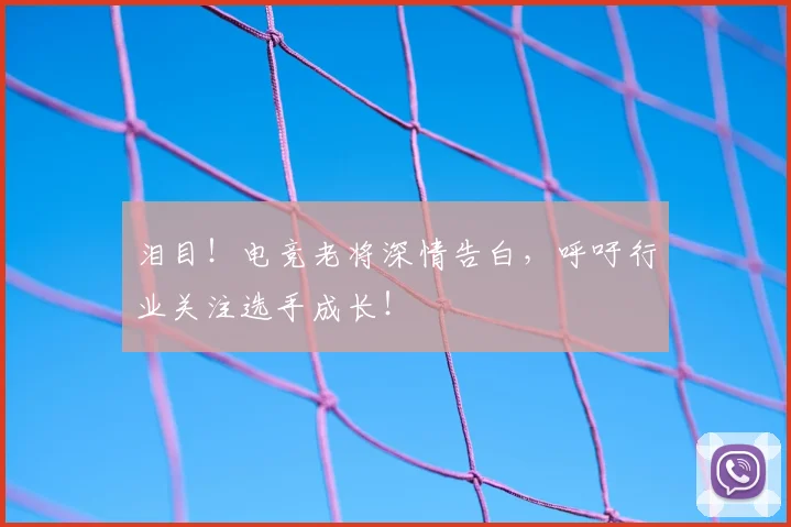泪目！电竞老将深情告白，呼吁行业关注选手成长！