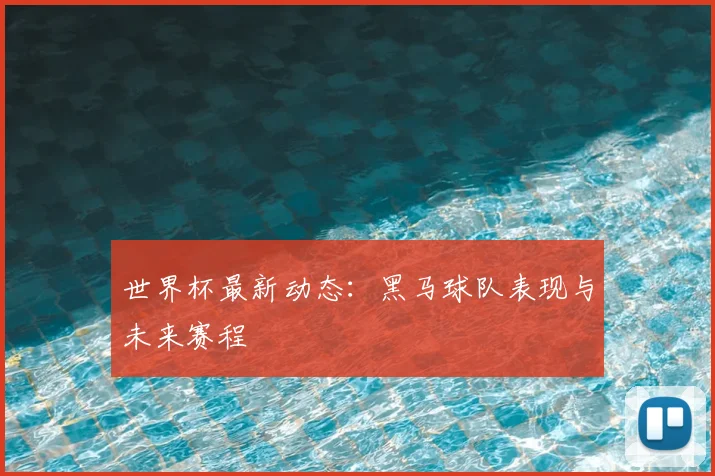 世界杯最新动态：黑马球队表现与未来赛程
